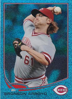 2013 Topps - Silver Slate Blue Sparkle #161 Bronson Arroyo Front