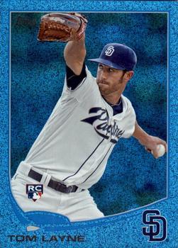 2013 Topps - Silver Slate Blue Sparkle #290 Tom Layne Front