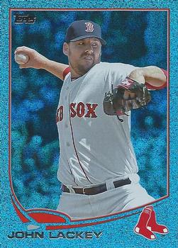 2013 Topps - Silver Slate Blue Sparkle #548 John Lackey Front