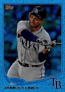 2013 Topps - Silver Slate Blue Sparkle #593 James Loney Front