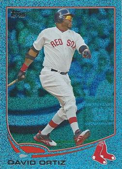 2013 Topps - Silver Slate Blue Sparkle #595 David Ortiz Front