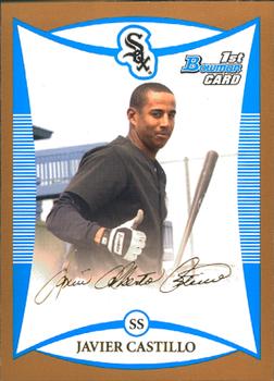 2008 Bowman - Prospects Gold #BP46 Javier Castillo Front