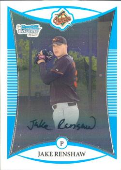 2008 Bowman - Chrome Prospects #BCP34 Jake Renshaw Front