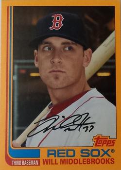2013 Topps Archives - Orange Day Glow #81 Will Middlebrooks Front