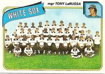 1980 Topps #112 Chicago White Sox / Tony LaRussa Front