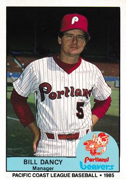 1985 Cramer Portland Beavers #35 Bill Dancy Front