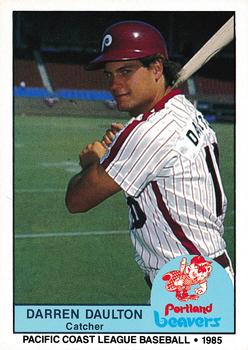 1985 Cramer Portland Beavers #42 Darren Daulton Front