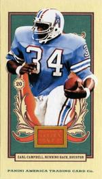 2013 Panini Golden Age - Mini Nadja Caramels Back #115 Earl Campbell Front