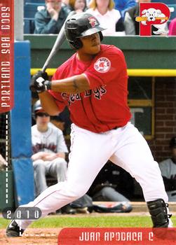 2010 Grandstand Portland Sea Dogs #NNO Juan Apodaca Front