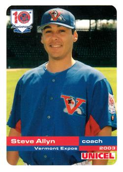 2003 Grandstand Vermont Expos #NNO Steve Allyn Front