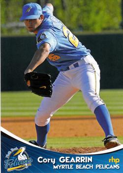 2009 Grandstand Myrtle Beach Pelicans #NNO Cory Gearrin Front