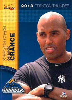 2013 Brandt Verizon Trenton Thunder #6 Orlando Crance Front