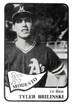 1986 Chong Modesto A's #5 Tyler Brilinski Front