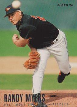 1996 Fleer Baltimore Orioles #12 Randy Myers Front