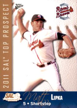 2011 MultiAd South Atlantic League Top Prospects #13 Matt Lipka Front