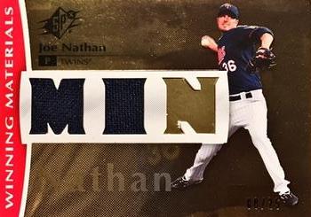 2008 SPx - Winning Materials Dual Limited Patch Team Initials #WM-JN Joe Nathan Front