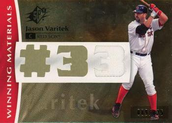 2008 SPx - Winning Materials Jersey Number 125 #WM-JV Jason Varitek Front