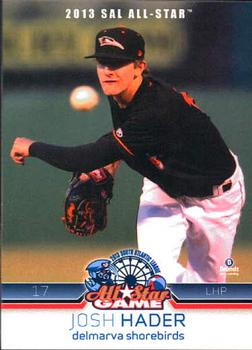 2013 Brandt South Atlantic League North Division All-Stars #14 Josh Hader Front