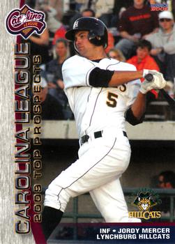 2009 Choice Carolina League Top Prospect 30 #20 Jordy Mercer Front