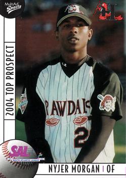 2004 MultiAd South Atlantic League Top Prospects #23 Nyjer Morgan Front