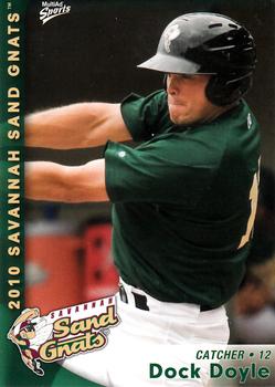 2010 MultiAd Savannah Sand Gnats #10 Dock Doyle Front