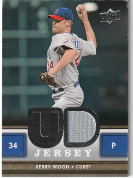 2008 Upper Deck - UD Game Jersey #UDJ-KW Kerry Wood Front