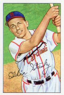 1987 Card Collectors 1952 Bowman Reprint #160 Eddie Stanky Front