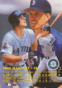 1996 Ultra #129 Tino Martinez Back