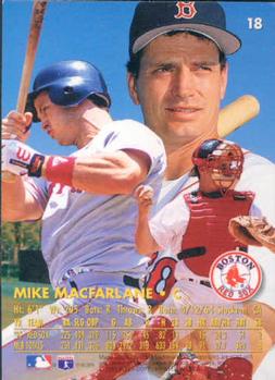 1996 Ultra #18 Mike Macfarlane Back