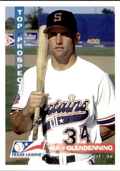 1998 Grandstand Texas League Top Prospects #NNO Mike Glendenning Front