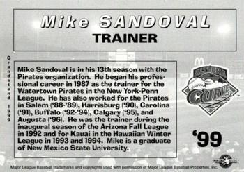 1999 Grandstand Altoona Curve #NNO Mike Sandoval Back