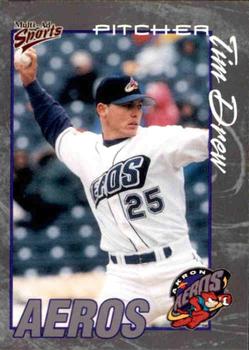 2000 Multi-Ad Akron Aeros #9 Tim Drew Front