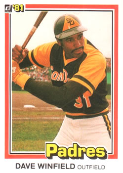 1981 Donruss #364 Dave Winfield Front