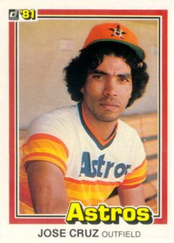 1981 Donruss #383 Jose Cruz Front