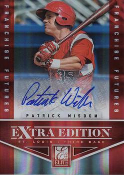 2012 Panini Elite Extra Edition - Franchise Futures Signatures #18 Patrick Wisdom Front