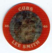 1987 7-Eleven Super Star Sports Coins: Chicago Region #XVI WS Lee Smith Front