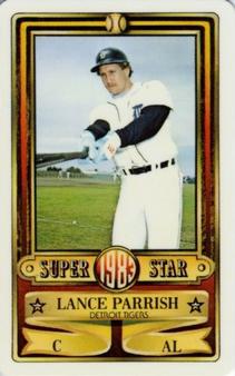 1983 Perma-Graphics Super Stars Credit Cards #30 Lance Parrish Front