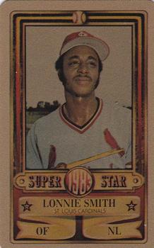 1983 Perma-Graphics Super Stars Credit Cards - Gold #15 Lonnie Smith Front