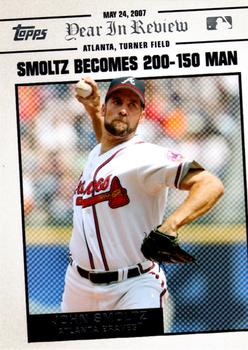2008 Topps - Year in Review #YR54 John Smoltz Front