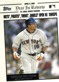 2008 Topps - Year in Review #YR4 Carlos Beltran Front