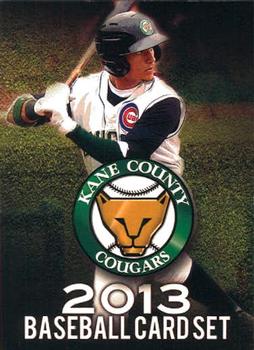 2013 Grandstand Kane County Cougars #1 Header Card Front