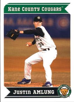 2013 Grandstand Kane County Cougars #4 Justin Amlung Front