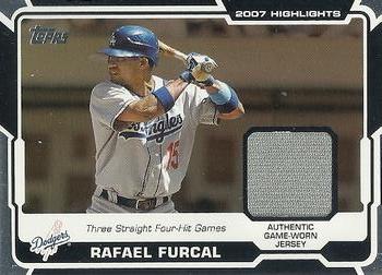 2008 Topps - 2007 Highlights Relics #HR-RF Rafael Furcal Front