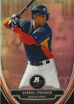 2013 Bowman Platinum - Chrome Prospects Refractors #BPCP38 George Springer Front