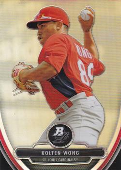 2013 Bowman Platinum - Chrome Prospects Refractors #BPCP69 Kolten Wong Front