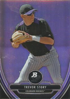 2013 Bowman Platinum - Chrome Prospects Refractors #BPCP85 Trevor Story Front