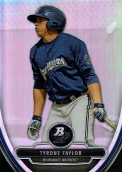 2013 Bowman Platinum - Chrome Prospects Refractors #BPCP96 Tyrone Taylor Front