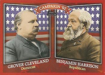 2008 Topps - Historical Campaign Match-Ups #HCM-1892 Grover Cleveland / Benjamin Harrison Front