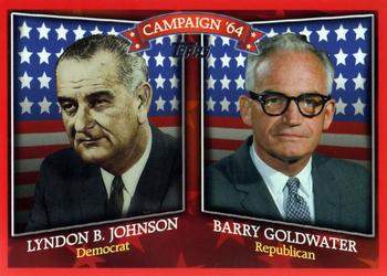 2008 Topps - Historical Campaign Match-Ups #HCM-1964 Lyndon B. Johnson / Barry Goldwater Front