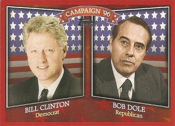 2008 Topps - Historical Campaign Match-Ups #HCM-1996 Bill Clinton / Bob Dole Front